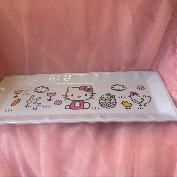 Sanrio Hello Kitty Pink and White Tray - Picture 2 of 3